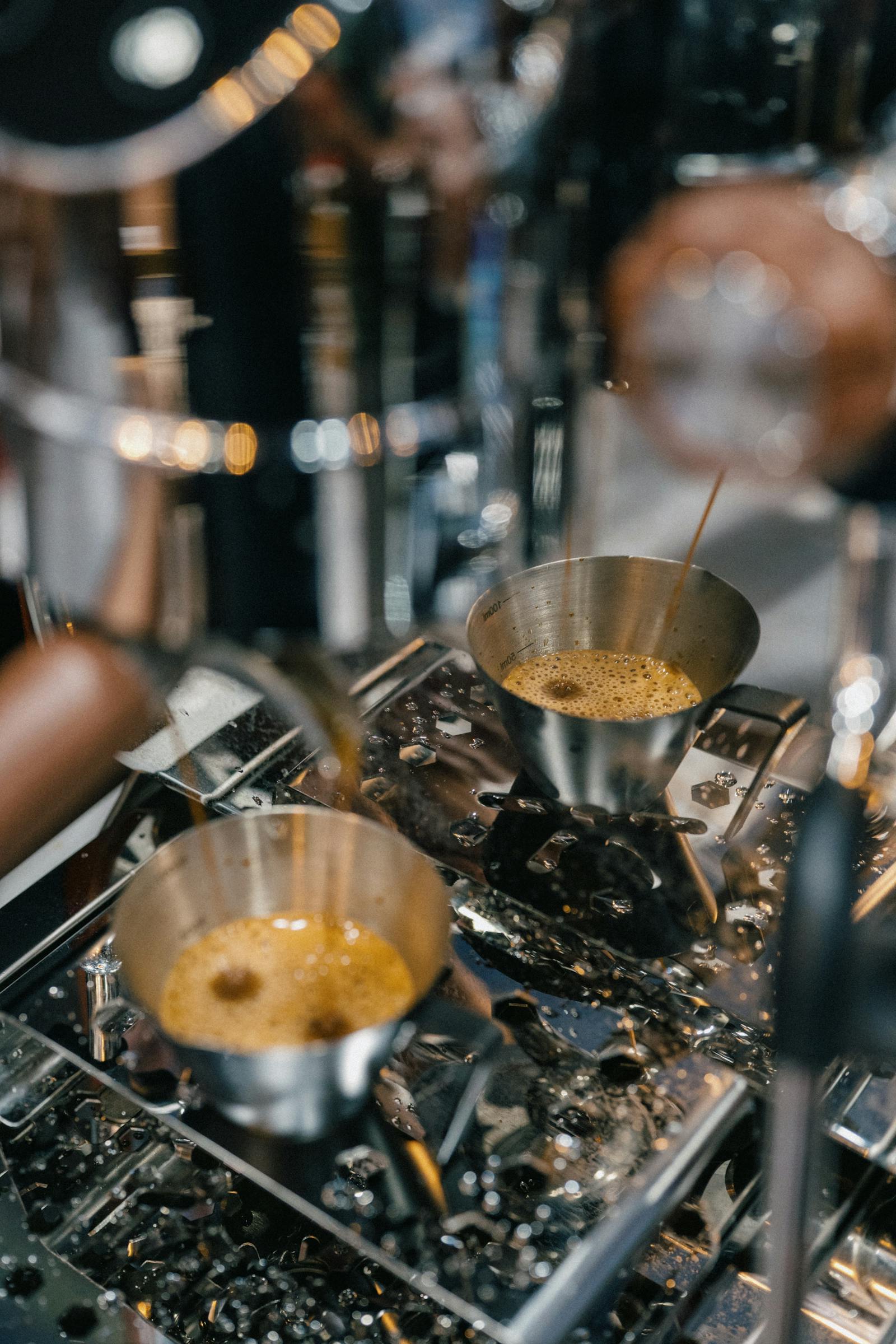 Freshly pulled Surfin' coffee